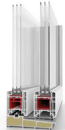 Plastixal Lift & Slide Doors premium variant cross-section