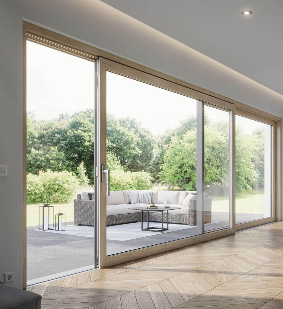 Plastixal INFINITI lift & slide doors with low treshold without barrier