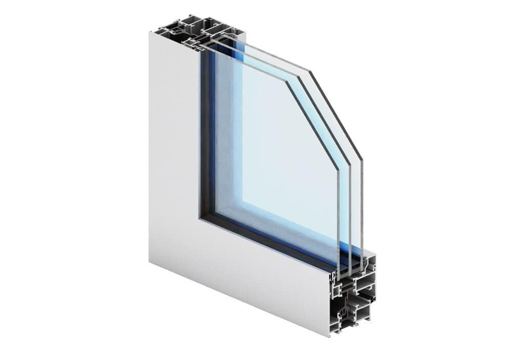 Plastixal aluminum window with hidden sash - Imperial SU