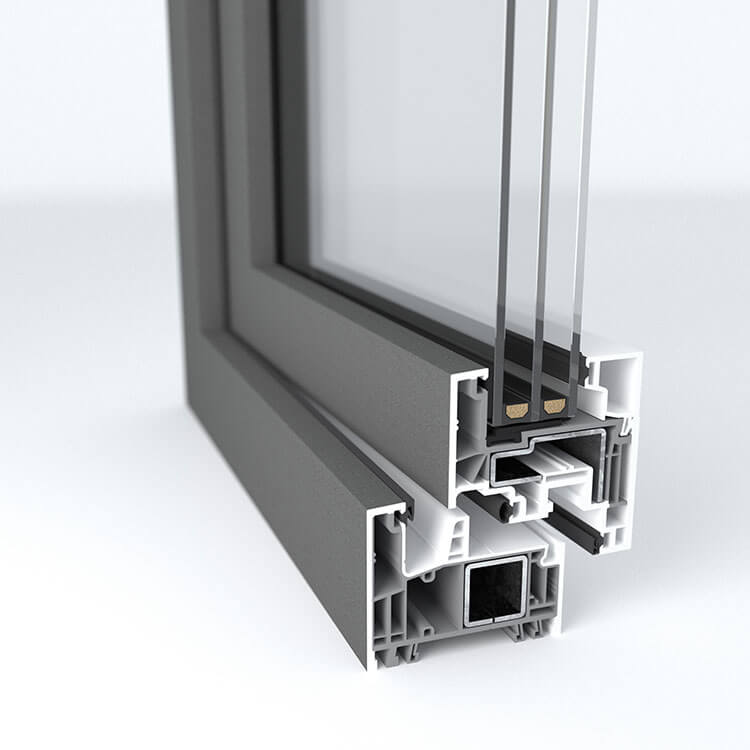 Kontur - Plastixal vinyl window cross-section